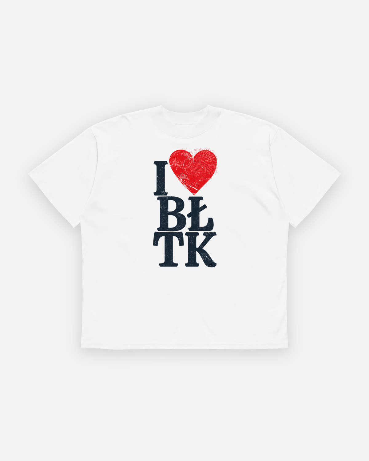 HALO Oversized Boxy T-Shirt – I ❤︎ BŁTK