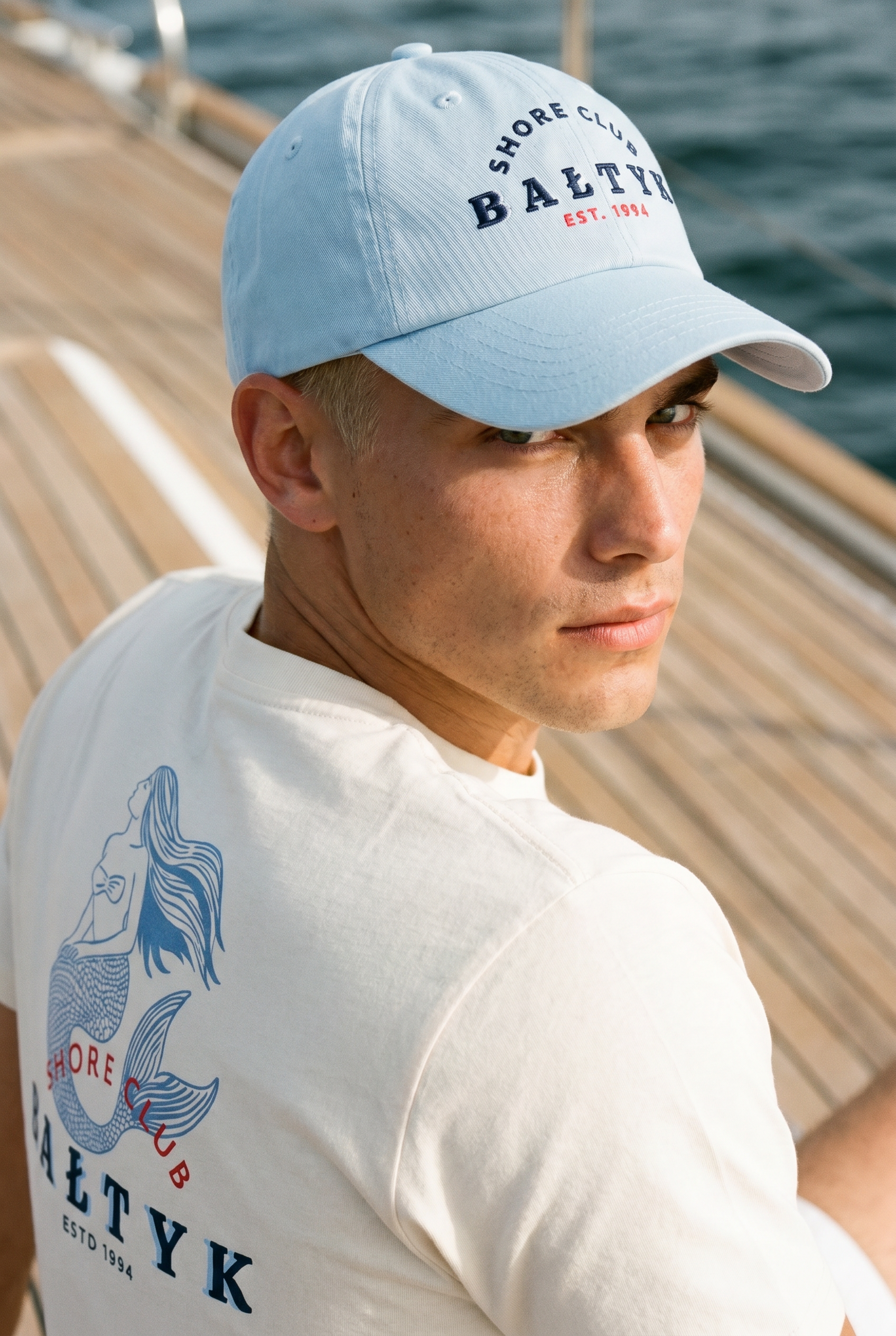 SŁOŃCE Heritage Baseball Cap Kasztel Blue