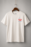 NIC Saison Start Tee in Sea Salt White mit kleinem Saison Start Brustprint