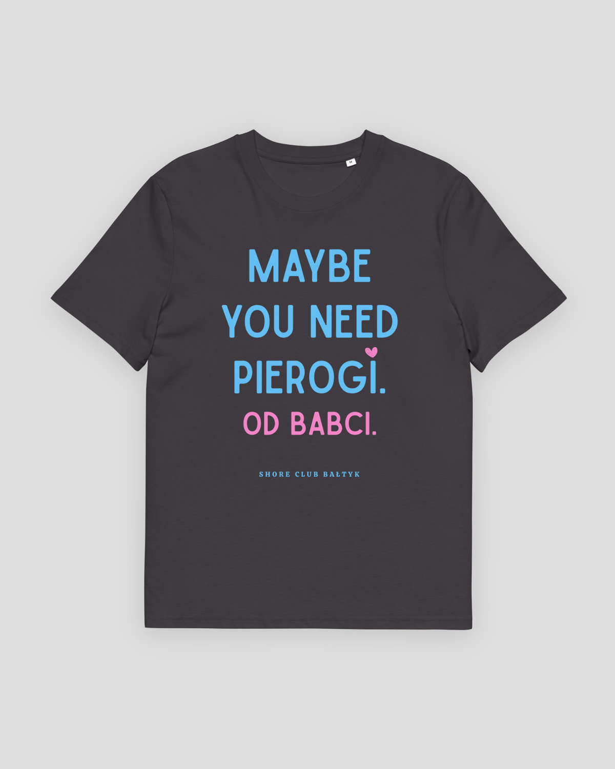 Pierogi T-Shirt Od Babci in Anthrazit – Unisex