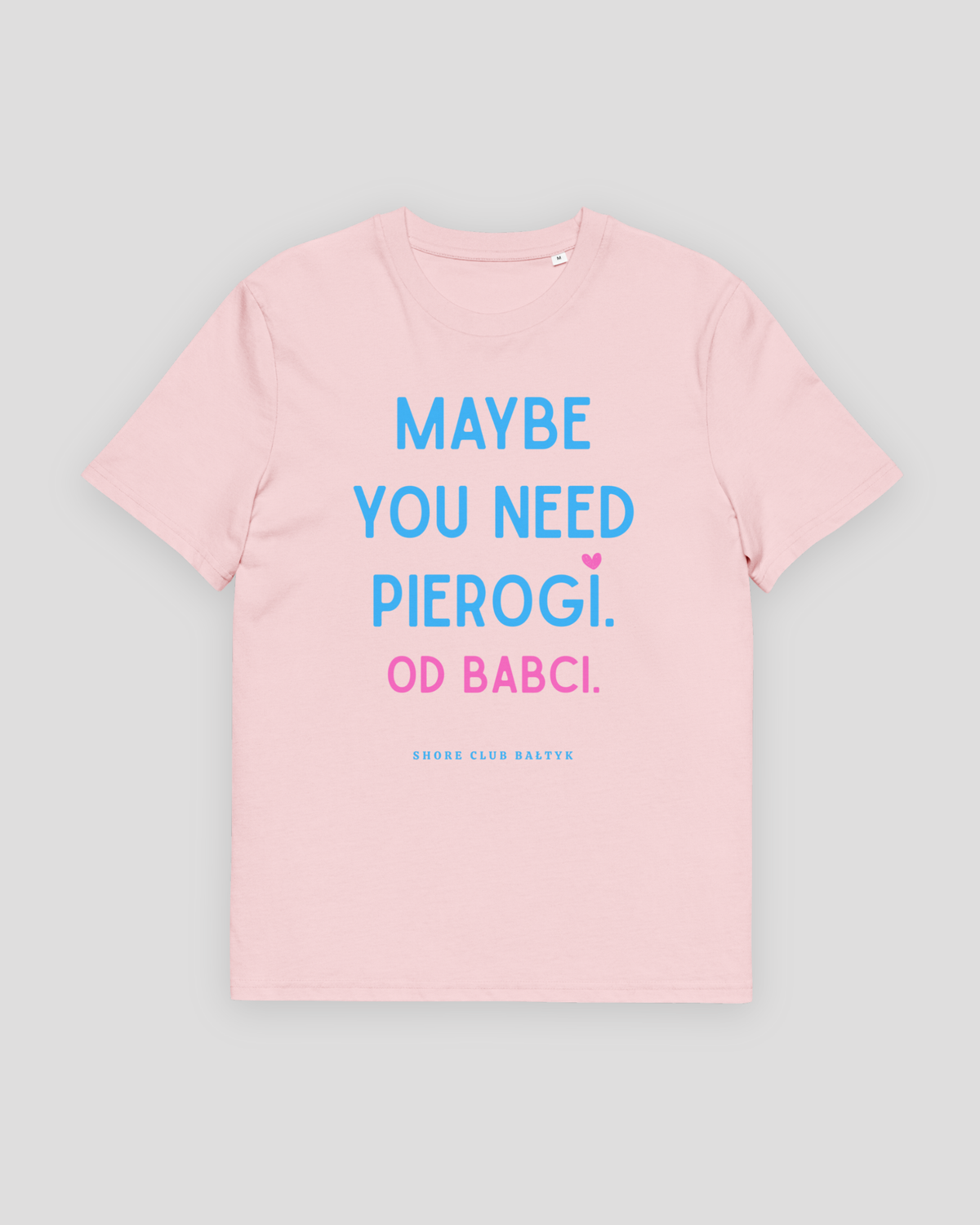 Pierogi T-Shirt Od Babci in Rosa – Unisex