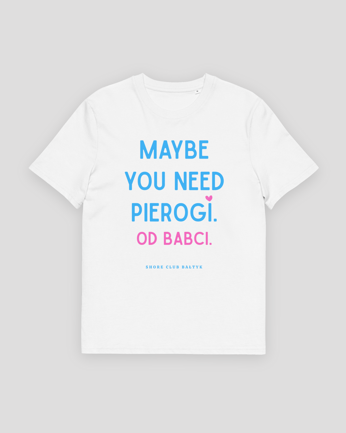 Pierogi T-Shirt Od Babci in Weiß – Unisex