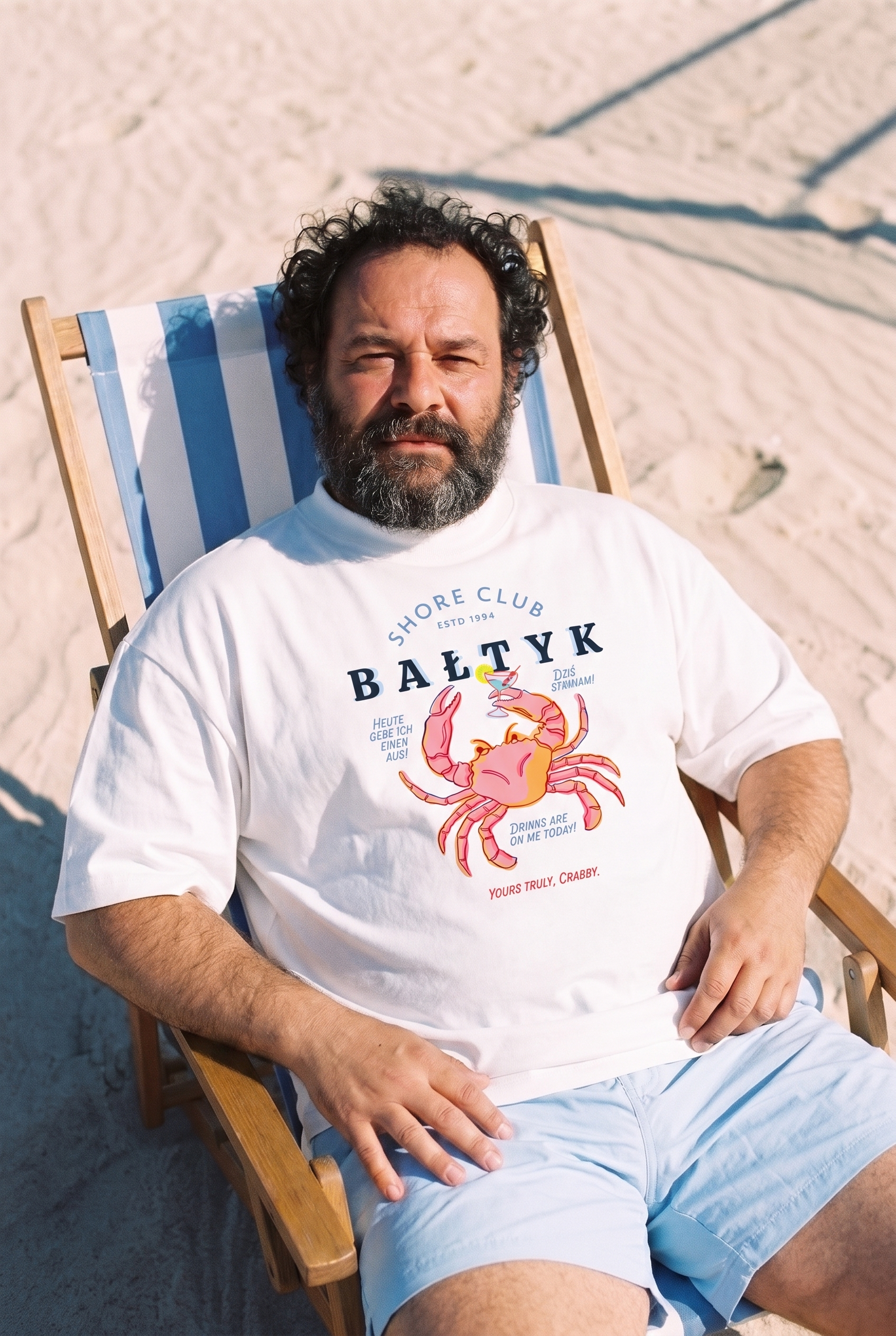 HALO Shore Club T-Shirt – Pink Crab