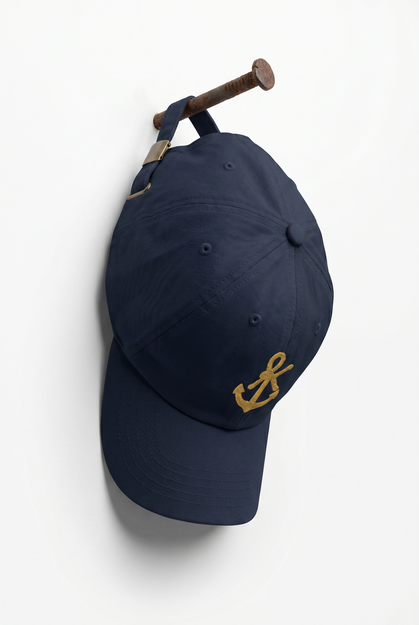 Rückansicht der SŁOŃCE Signature Baseball Cap Deep Baltic mit verstellbarem Verschluss