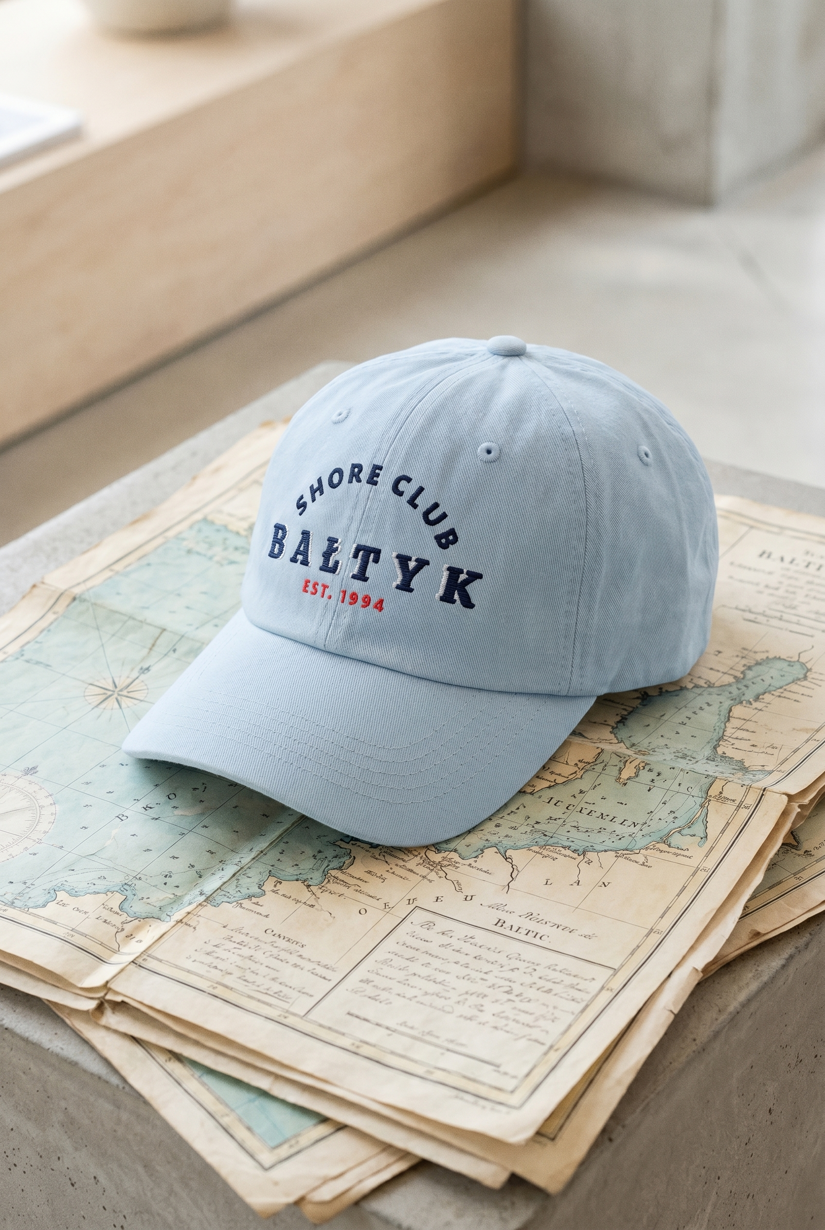 SŁOŃCE Heritage Baseball Cap Kasztel Blue